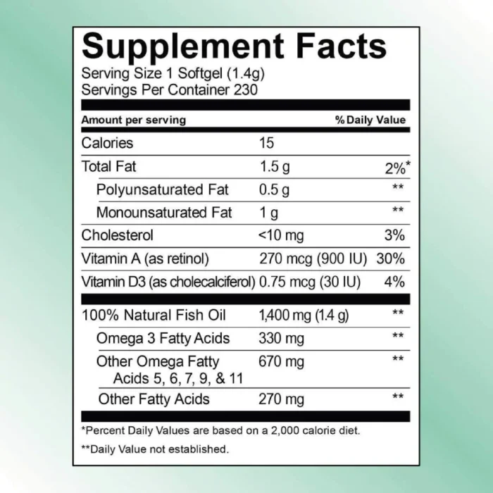 Kirkland Wild Alaskan Salmon Whole Fish Oil 1200mg