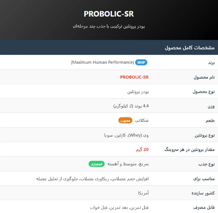 پروتئین ام اچ پی پروبولیک