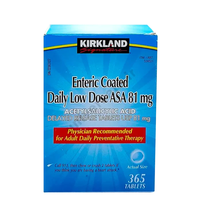 ki35-dfgrgr065459885 قرص آسپرین کرکلند آنتریک کوتد