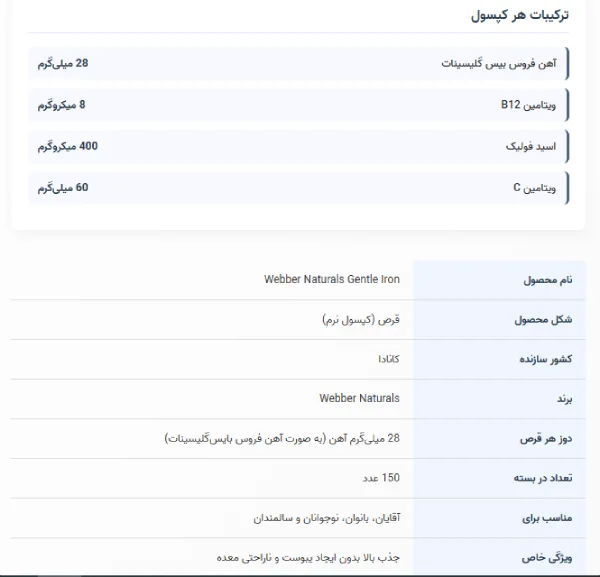 قرص آهن وبر نچرالز