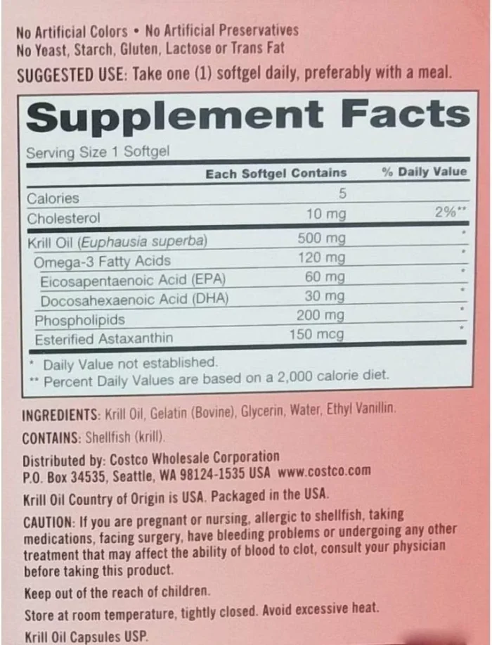 Kirkland Signature Krill Oil