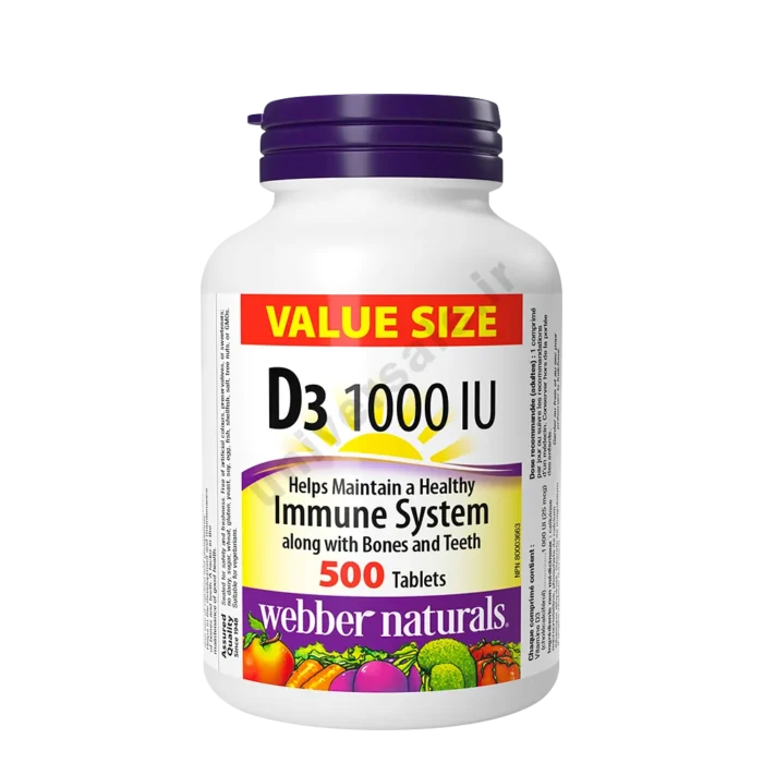 we31-+s6c+96dvv ویتامین دی 3 وبر نچرالز 1000IU