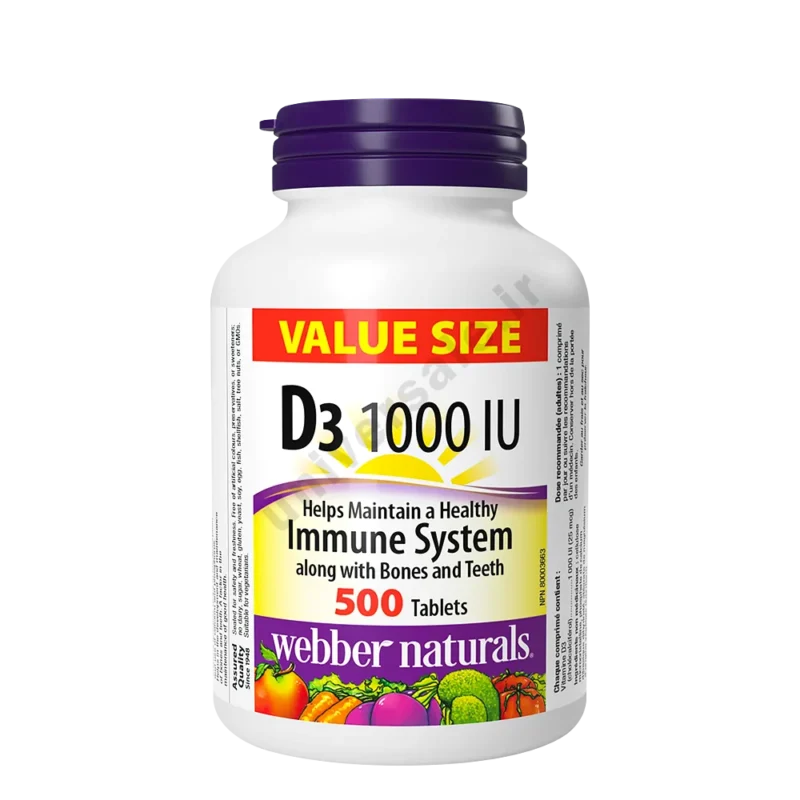 ویتامین دی 3 وبر نچرالز 1000IU