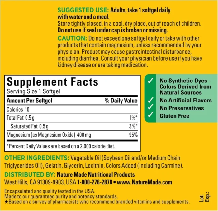 Nature Made Magnesium