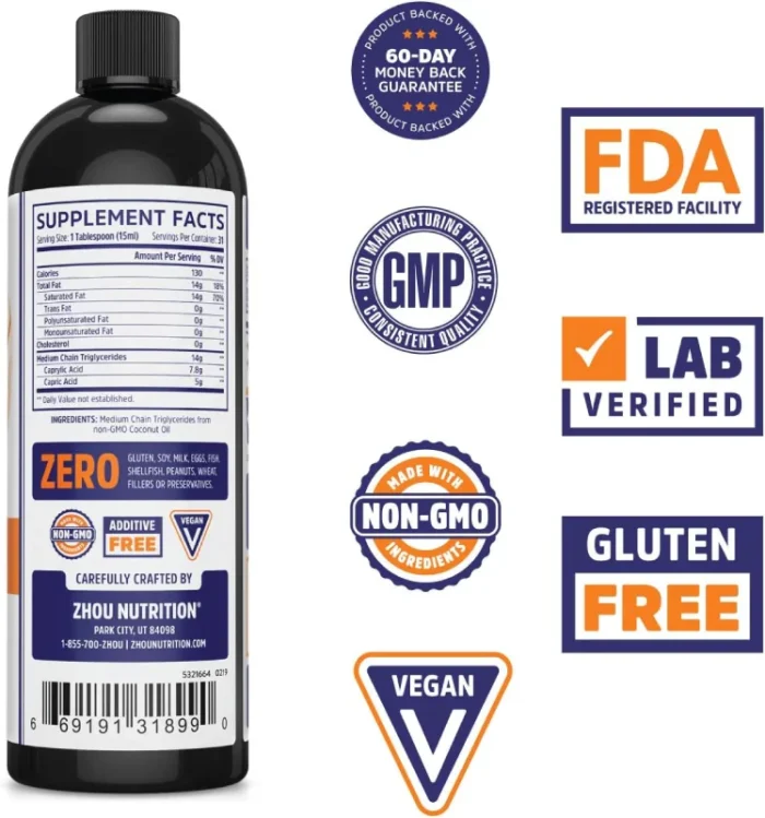 روغن MCT ژو Zhou MCT Oil