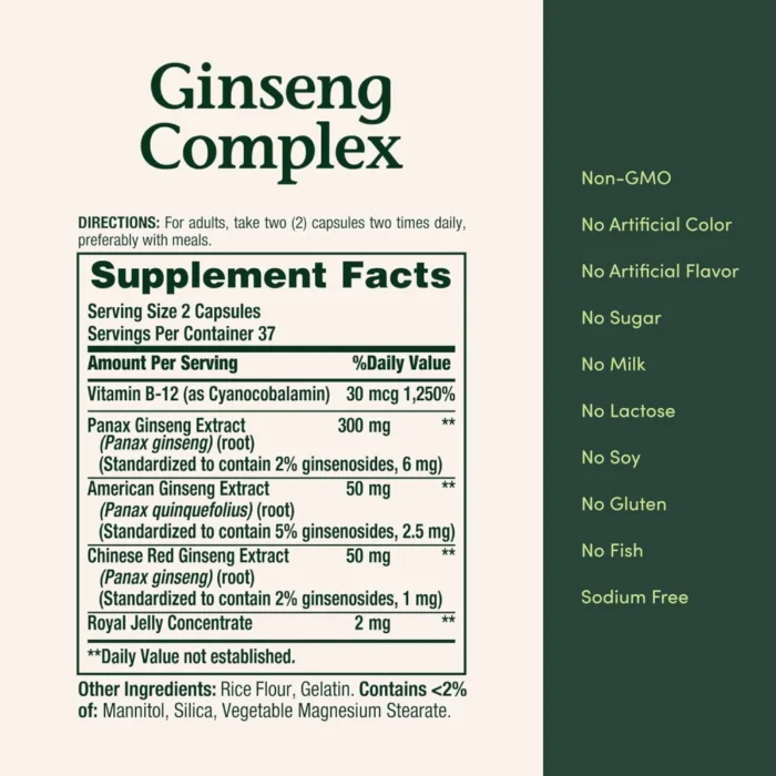Nature’s Bounty Ginseng Complex