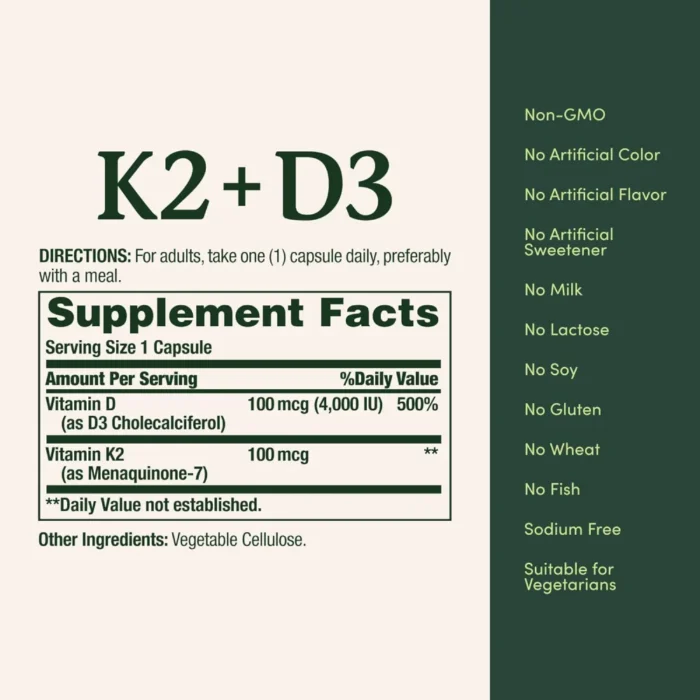 Nature's Bounty K2 + D3
