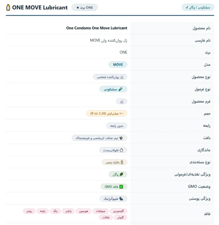 ژل روان‌کننده وان 100 میلی لیتر