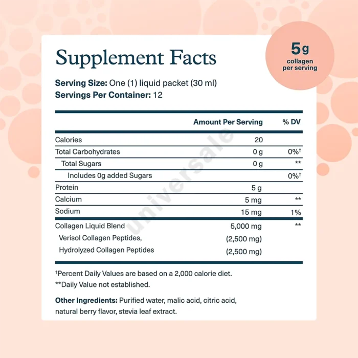کلاژن مایع یوتئوری Youtheory Collagen Liquid 5000mg