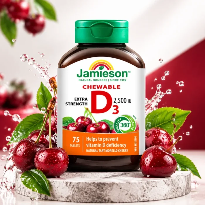 ویتامین D3 جویدنی جمیسون 75 عددی
