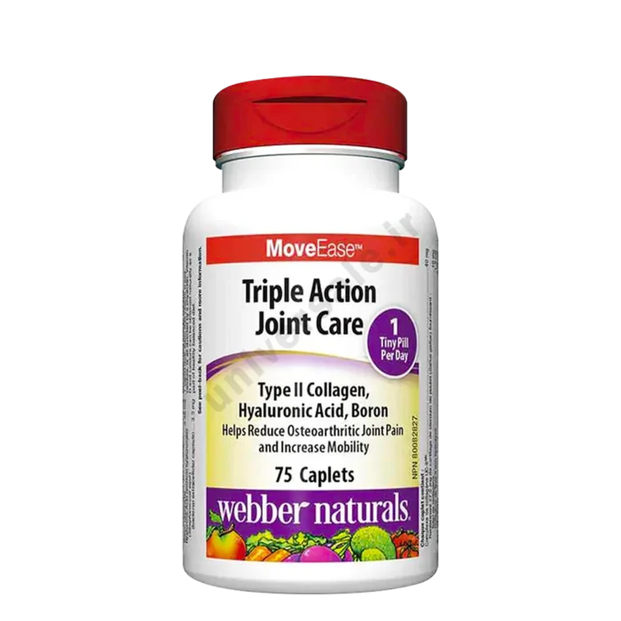 موو ایز تریپل اکشن جوینت کر وبر نچرالز موو ایز تریپل اکشن جوینت کر وبر نچرالز Webber Naturals MoveEase Triple Action Joint Care