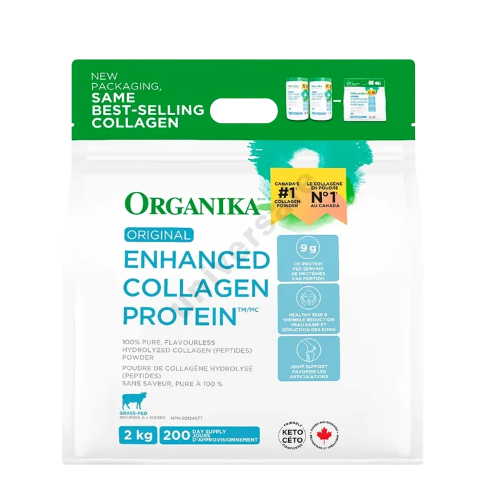 کلاژن پروتئین پیشرفته ارگانیکا ۲ کیلوگرم کلاژن پروتئین پیشرفته Organika Enhanced Collagen Protein 2kg