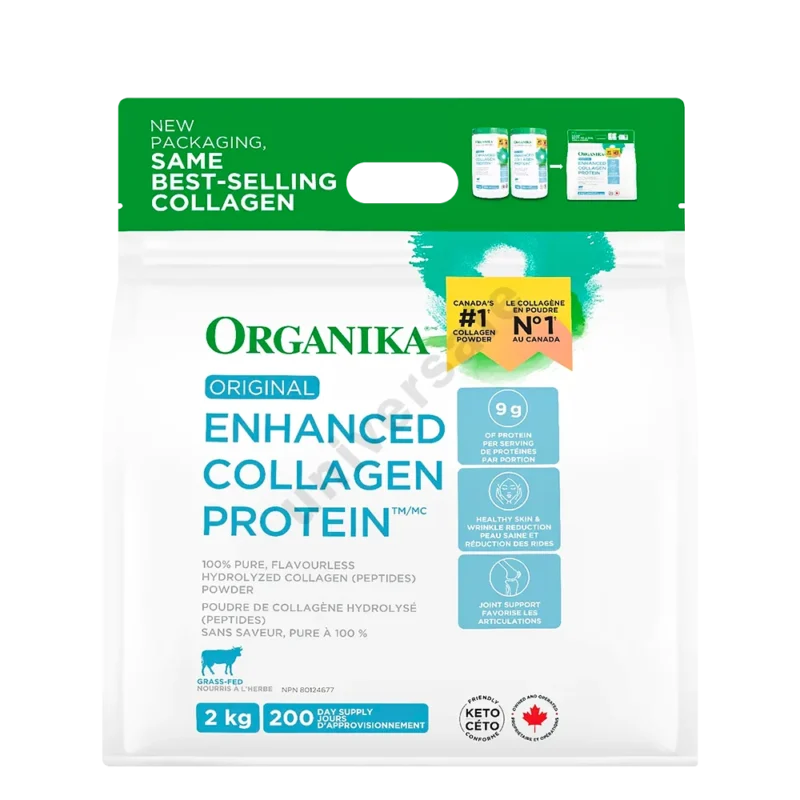 کلاژن پروتئین پیشرفته Organika Enhanced Collagen Protein 2kg